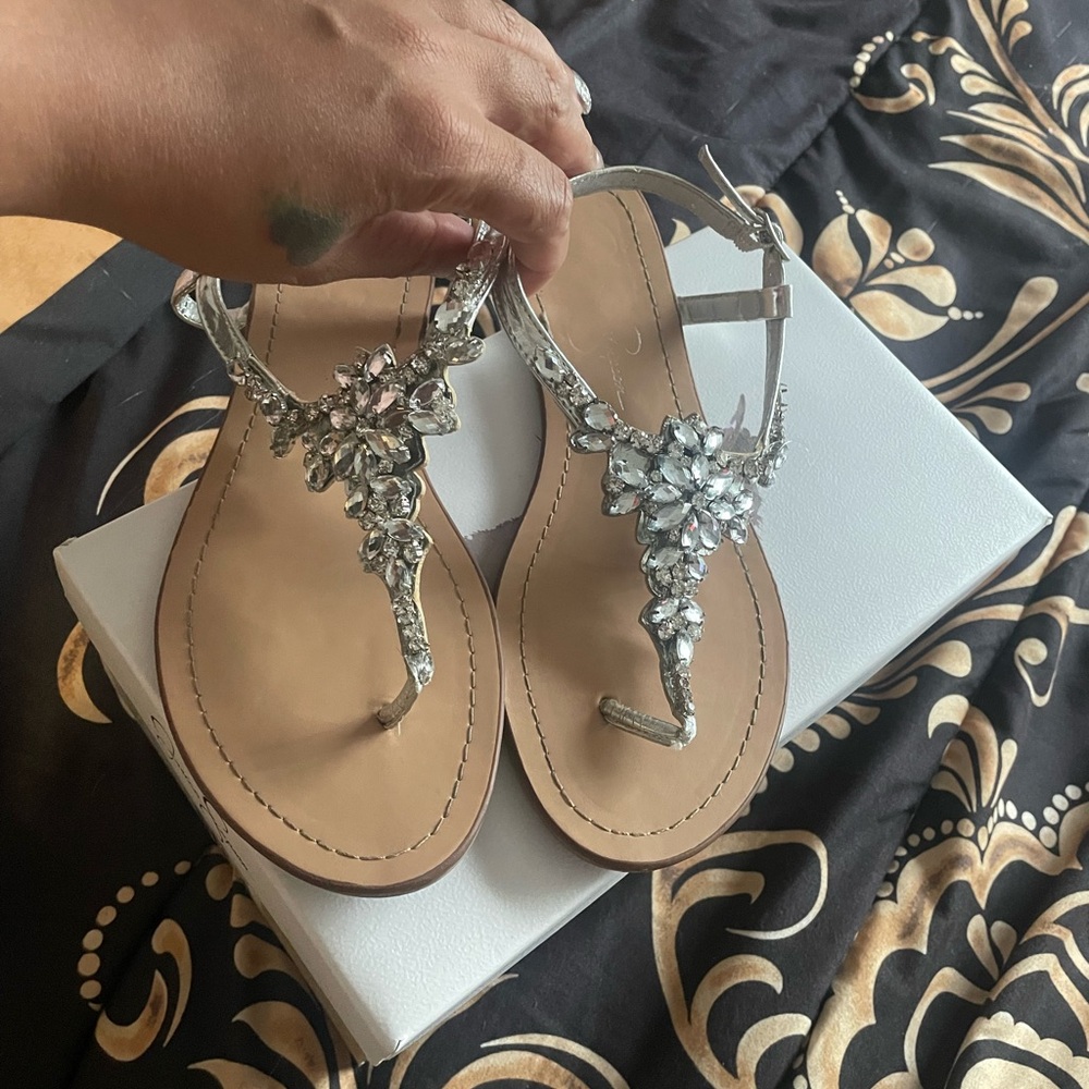 Jessica Simpson bling sandals